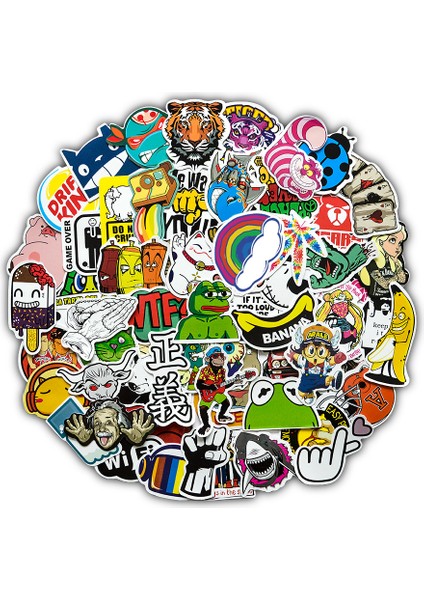 Bilgisayar Çanta Su Şişesi Araba Bisiklet Motosiklet Çocuk Grafiti Vinil Sticker Bomb Jdm Etiketleri Için Rastgele Sticker'lar (Yurt Dışından)