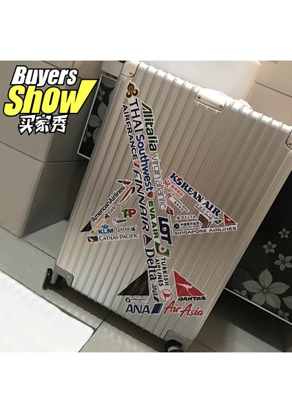 45 Adet Komik Yemek Stili Havayolu Şirketi Logolu Pvc Stickerlar Cool Kaykay Dizüstü Su Şişesi Bagaj Süsle Su Geçirmez Etiketler (Yurt Dışından) indirimleri