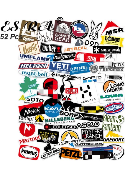 Açık Hava Sticker Paketi ve Kamp Etiketleri Logosu Su Geçirmez Vinil Çıkartmalar Araba Laptop Araba Kayak Tahtası Buzdolabı Için (Yurt Dışından)