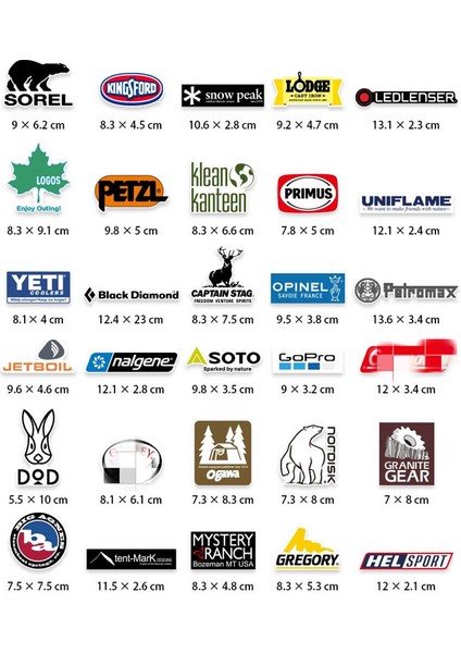 Açık Hava Sticker Paketi ve Kamp Etiketleri Logosu Su Geçirmez Vinil Çıkartmalar Araba Laptop Araba Kayak Tahtası Buzdolabı Için (Yurt Dışından) fırsatları
