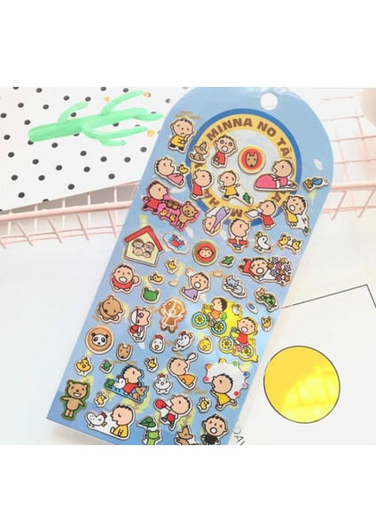 No.8 Stili 1 Adet Sevimli Köşe Yaratık Bronz Sticker Melodi Puding Köpek Günlük Etiket Stickerları Scrapbooking Dıy Sticker Oyuncak Hediye (Yurt Dışından)