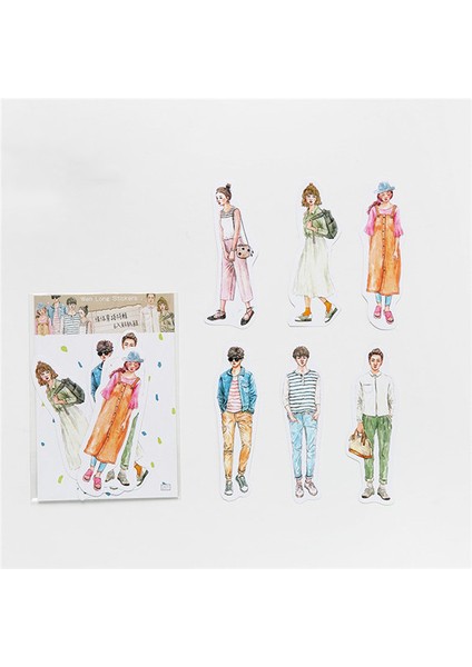 NO.201 Stili Sevimli Kızlar Stickerler Scrapbooking El Kitabı Su Geçirmez Güzellik Moda Kız Etiket Laptop Çocuklar Çocuk Defteri Etiketleri Pegatinas (Yurt Dışından)