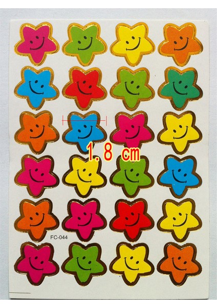 C Stili Çocuklar Için Motivasyon Stickerları Sevimli Gülümse Küçük Yıldız Etiketleri- 10 Sayfa (Yurt Dışından) fiyatları