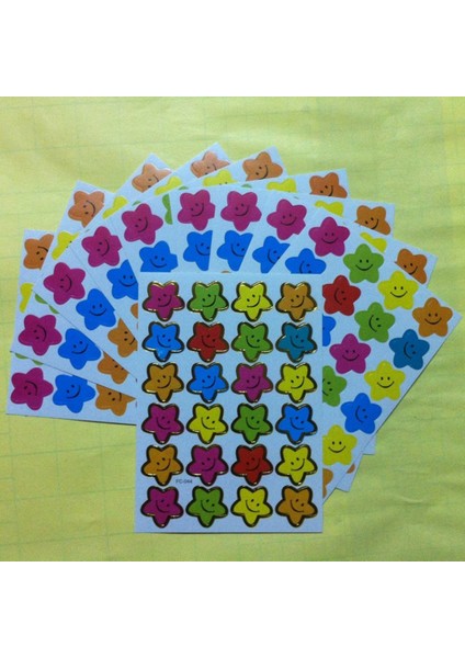 C Stili Çocuklar Için Motivasyon Stickerları Sevimli Gülümse Küçük Yıldız Etiketleri- 10 Sayfa (Yurt Dışından) fırsatları