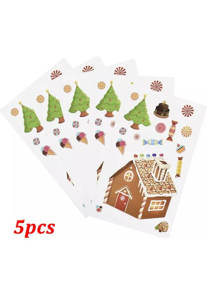 5 Adet Şeker Ev Tarzı 5 Parça Çocuklar Için Kendin Yap Noel Bulmaca Çıkartmaları Baba Noel Beyaz Ayı Geyik Kar Adam Yılbaşı Montaj Bulmaca Bebek Eğitim Oyuncakları Zxh (Yurt Dışından)