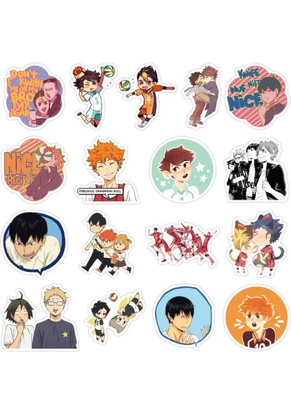 B 10 Adet Random Tarzı Haikyuu Grafiti Stickerları Voleybol Japon Anime Valiz Laptop Bagaj Motosiklet Telefon Kaykay Araba Için (Yurt Dışından) fırsatları