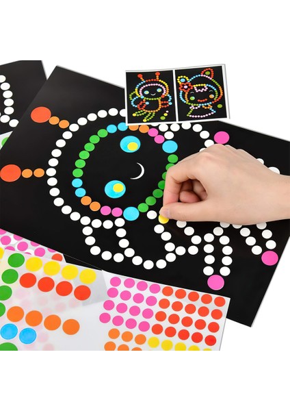 1 Takım Stili Çocuklar Için Dıy Çizgi Film Nokta Bulmaca Renkli Sevimli Hayvan Öğrenme Erken Eğitim Oyuncakları Ilk Mozaik Sticker Oyunları Çocuklar Için Hediye (Yurt Dışından) indirimleri