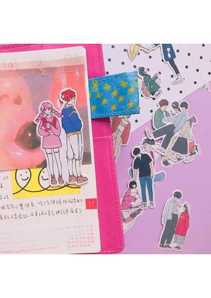 Sevimli Çift Yaşam Sticker El Sanatları ve Scrapbooking Çıkartmalar Kitabı Öğrenci Etiket Dekoratif Çıkartma Çocuk Oyuncakları (Yurt Dışından)