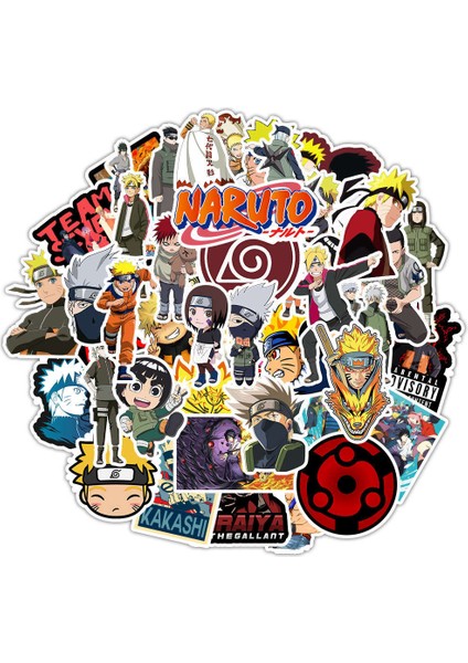 Koyu Gri Tarzı Naruto Çıkartmaları Su Geçirmez Gitar Valiz Laptop Bisiklet Kaykay Motosiklet Grafiti Çıkartması Çocuk Oyuncakları (Yurt Dışından)