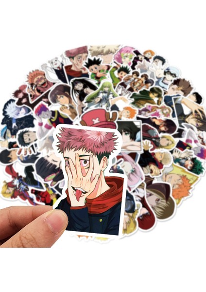 50 Adet Tarzı Pcs Anime Koleksiyonu Voleybol Oğlan Sihir Geri Dönüş Şeytan Katili Defter Kaykay Grafiti Çizgi Roman Sticker (Yurt Dışından)