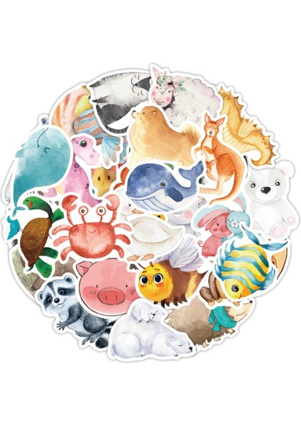 65 Adet Cadılar Bayramı Stili Hayvanlar Çıkartmaları Sevimli Karikatür Köpek Kedi Domuz Sticker Anime Telefon Gitar Araba Bisiklet Buzdolabı Çocuk Oyuncakları Için (Yurt Dışından) fiyatları