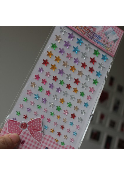 Çoklu Stil Farklı Boyutlar, Karışık Renkler Kristal Akrilik Beş Köşeli Yıldız Sticker Çocuk Oyuncakları Kendinden Yapışkanlı Taşlar Sticker Çocuklar (Yurt Dışından)