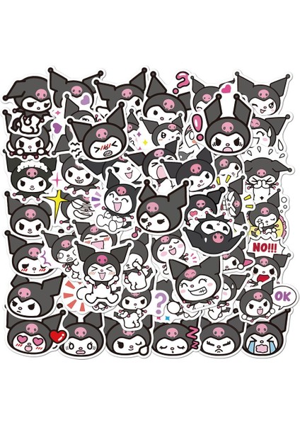 B Tarzı Kawaii Sanrio Sticker Kuromi My Melody Hello Kitty Çıkartmaları Kar Tahtası Laptop Su Geçirmez Sevimli Sticker Hediye Çocuk Oyuncakları Tekrar Etmez (Yurt Dışından)