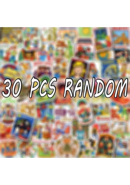30 ADET-228 Tarzı Karışık Çizgi Film Retro Hayalet Graffiti Anime Etiketleri Valiz Kendin Yap Kaykay Dizüstü Bilgisayar Kask Gitar Sticker Çıkartmalar Oyuncaklar F5 (Yurt Dışından)