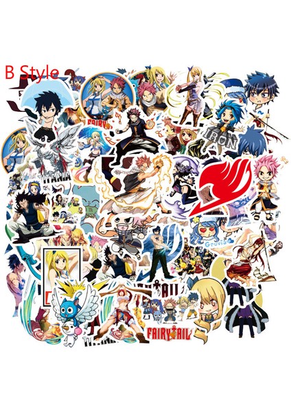 10 Adet Rastgele-A Tarzı Pcspack Faıry Taıl Japon Anime Çıkartmaları Buzdolabı Araba Kask Kendin Yap Hediye Kutusu Bisiklet Gitar Defter Kaykay Gövde Için (Yurt Dışından)