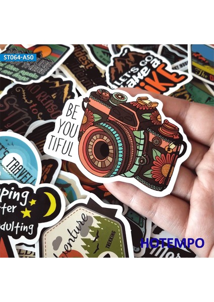 Açık Hava Vahşi Kamp Macera Tırmanma Dış Mekan Seyahat Manzara Çıkartmaları Sticker Paketi Telefon Laptop Bagaj Araba Sticker (Yurt Dışından) fırsatları