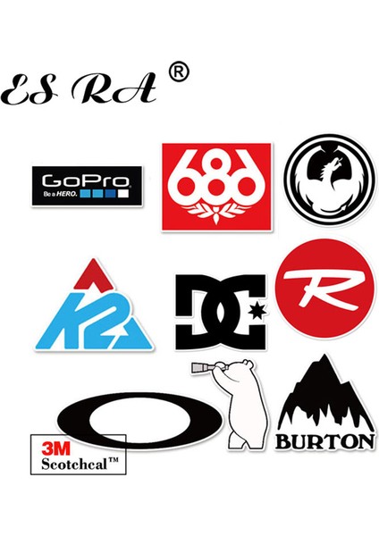 S Tarzı Kar Kayak Sticker Logosu Açık Hava Çıkartmaları Araba Valiz Bisiklet Kask Dekoru Için (Yurt Dışından)