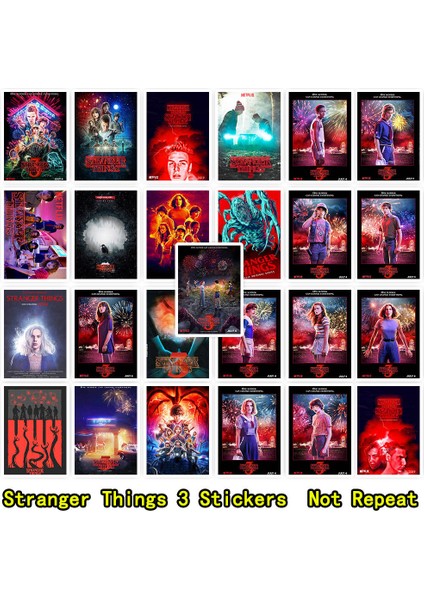 Yabancı Şeyler Çıkartma Paketi Anime Çocuklar Için Buzdolabı Telefon Laptop Kaykay Valiz Komik Çıkartma Hediyeler (Yurt Dışından) modelleri