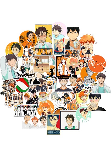CS01-1 52 Adet Tarzı Pcs Anime Haikyuu Çıkartmaları Kozume Kenma Oikawa Tooru Su Geçirmez Pvc Çıkartmalar Voleybol Valiz Hediye Çocuk Oyuncakları (Yurt Dışından) modelleri