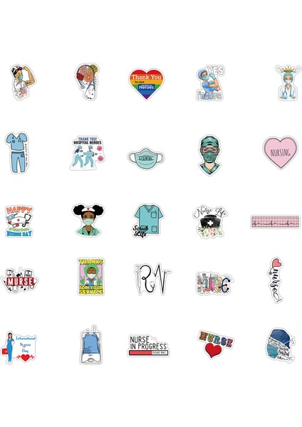 Hemşire Stili Vanmaxx Hemşire Temalı Stickerlar Su Geçirmez Vinil Çıkartma - Laptop Kask Bisiklet Bagaj Için (Yurt Dışından) fırsatları