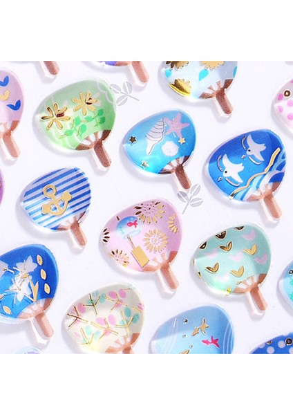 B-17 Tarzı Eğlenceli Fantastik Çizgi Film Çıkartmalar Bronzlaşma 3D Çevre Dostu Cep Telefonu Günlüğü El Kitabı Çıkartma Malzemesi Çocuk Hediyeleri (Yurt Dışından) fırsatları