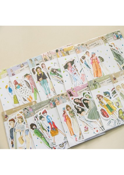 NO.213 Tarzı Sevimli Kızlar Stickerler Scrapbooking El Kitabı Su Geçirmez Güzellik Moda Kız Etiket Laptop Çocuklar Çocuk Defteri Etiketleri Pegatinas (Yurt Dışından) fiyatları