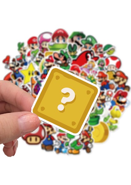 Süper Mario Oyun Çıkartmaları Iy Bisiklet Seyahat Bagaj Telefon Gitar Dizüstü Bilgisayar Çıkartma Etiketleri Çocuk Oyuncakları Hediye Için Eğlenceli (Yurt Dışından) fırsatları