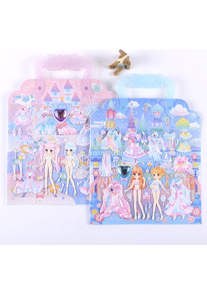 Aak 08 Stili Sevimli Prenses Giydirme Sticker Bebek Kızlar 3D Karikatür Giydirme Sticker Laptop Kitap Kawaldren Çocuk Oyuncakları Doğum Günü Hediyesi (Yurt Dışından) fiyatları