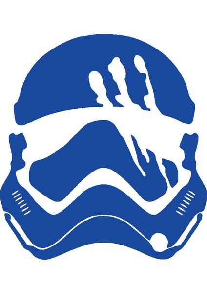 Mavi Stil Star Wars Çizgi Film Büyük Desen Araba Dekorasyon Sticker Güçlü Yapışkan Lazer Defter Sticker Elektrikli Araç Kask Stickerları (Yurt Dışından)