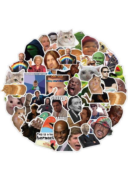 Kumral Tarzı Pcs Yeni Klasik Meme Çıkartmaları Laptop Gitar Bagaj Kaykay Su Geçirmez Cool Graffiti Sticker Etiket Çocuk Klasik Oyuncaklar (Yurt Dışından) fırsatları