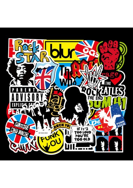 30 Adet Stil 1 Stil Çocuk Oyuncak Dıy Günlük Valiz Scrapbook Telefon Laptop Bisiklet Sticker Karikatür Doodle Sticker Yeni Rock Band Çıkartması - Pcs (Yurt Dışından) fiyatları
