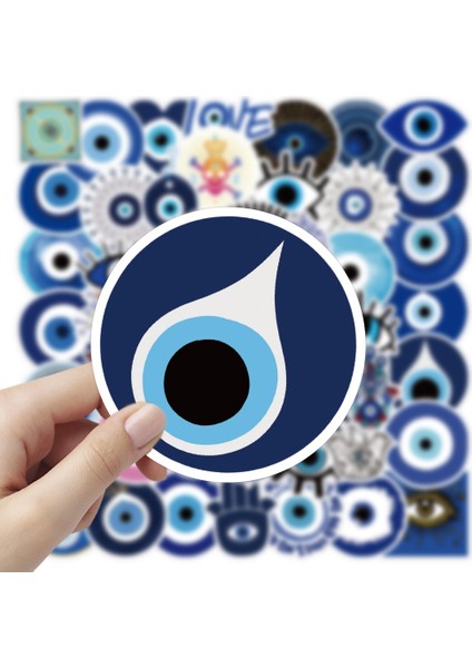 50 Adet Tarzı Kötü Göz Sticker Çizgi Film Estetik Buzdolabı Kaykay Cep Telefonu Defter Dekoratif Su Geçirmez Çocuk Oyuncakları (Yurt Dışından) indirimleri