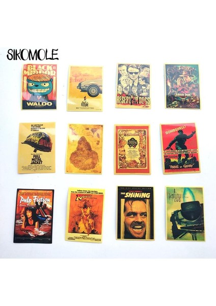 10 ADET-HB300 Tarzı Klasik Film Stickerları Bagaj Laptop Sanat Tablo Kill Bill Pulp Fiction Poster Dıy Oyuncak Stickerlar Kaykay F5 (Yurt Dışından)