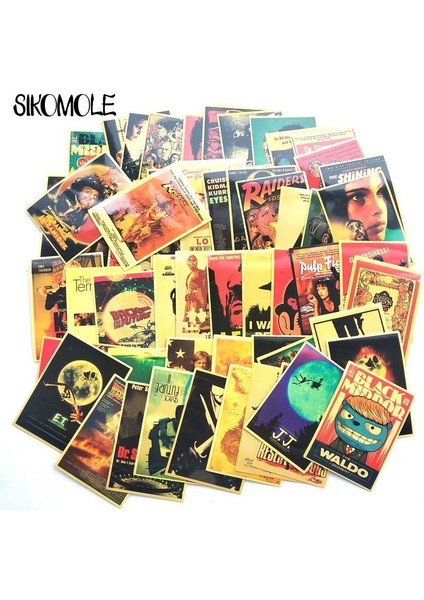 10 ADET-HB300 Tarzı Klasik Film Stickerları Bagaj Laptop Sanat Tablo Kill Bill Pulp Fiction Poster Dıy Oyuncak Stickerlar Kaykay F5 (Yurt Dışından)