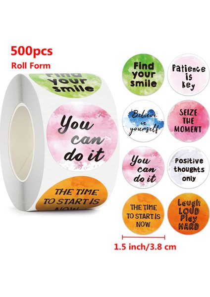 Çoklu Stil Öğretmenler Için Teşvik Edici Sözler Ödül Stickerları 8 Tasarım Sınıf Malzemeleri Suluboya Motivasyonlu Sticker Çocuklar Için (Yurt Dışından)