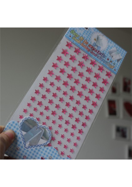 Gül Tarzı Farklı Boyutlar, Karışık Renkler Kristal Akrilik Beş Köşeli Yıldız Sticker Çocuk Oyuncakları Kendinden Yapışkanlı Taşlar Sticker Çocuklar (Yurt Dışından)