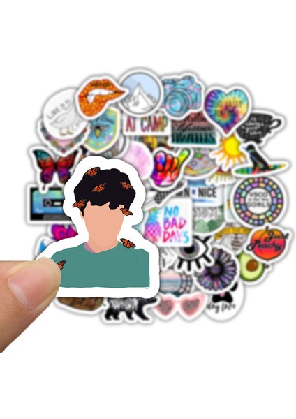 Aa Stili Vsco Ins Tarzı Sticker Anime Laptop Kılıfı Araba Kaykay Motosiklet Kız Çocuklar Için Oyuncaklar Cool Hayvan Sticker F5 (Yurt Dışından)