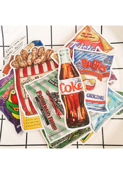 Günlük Atıştırmalık Stickerlar El Sanatları ve Scrapbooking Sticker Kitap Öğrenci Etiketi Dekoratif Sticker Dıy Kırtasiye - (Yurt Dışından)
