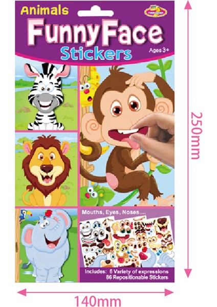 Sarı Stil Çocuklar Için Kendin Yap Sticker Bulmaca Oyunları Yüz Yapma Prenses Hayvan Dinozor Montaj Puzzle Çocuk Tanıma Eğitim Oyuncakları (Yurt Dışından)