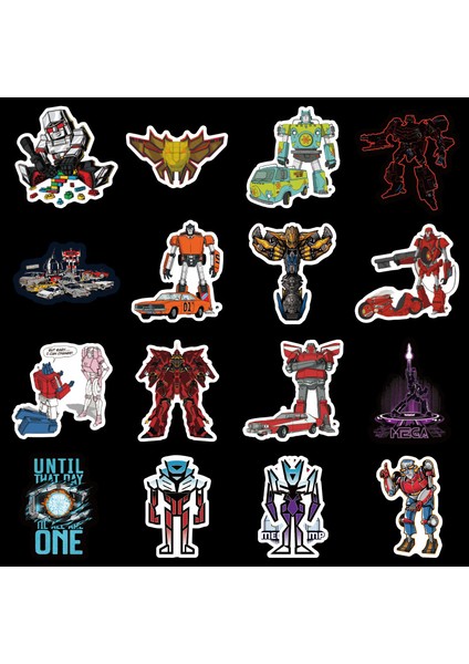 50 Adet Tarzı Transformers Çıkartmaları Robot Etiketler Bavul El Arabası Gitar Elektrikli Araba Su Geçirmez Pvc Grafiti Sticker (Yurt Dışından)
