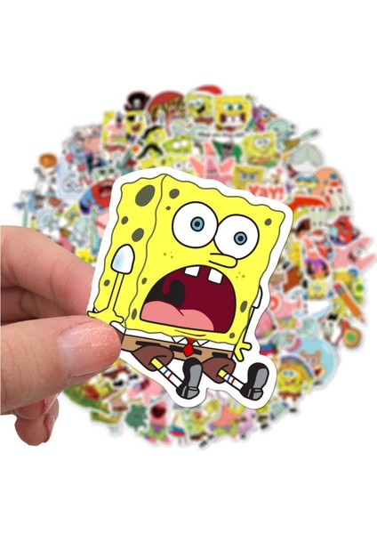 AZ054-50 Adet Tarzı Motorsiklet Defter Bilgisayar Araba Dıy Çocuk Oyuncakları Buzdolabı Için Komik Komedi Karikatür Karakter Animie Etiketleri (Yurt Dışından) fiyatları