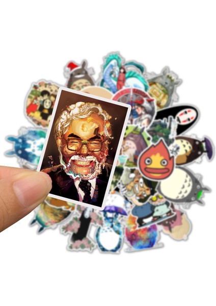 Gqj (50 Adet) Stili Miyazaki Hayao Anime Sticker Komşum Totoro ve Ruhların Kaçışı Için Kaykay Laptop Bisiklet Suya Dayanıklı Etiketler (Yurt Dışından)