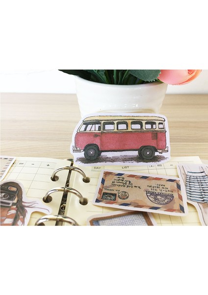 El Yapımı Scrapbooking El Boyaması Çıkartmalar Bitki Seyahat Yavaş Yaşam Albümü Günlük Mutlu Planlayıcı Etiket Dekorasyon Çıkartmaları (Yurt Dışından) fiyatları