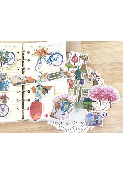 El Yapımı Scrapbooking El Boyaması Çıkartmalar Bitki Seyahat Yavaş Yaşam Albümü Günlük Mutlu Planlayıcı Etiket Dekorasyon Çıkartmaları (Yurt Dışından) modelleri