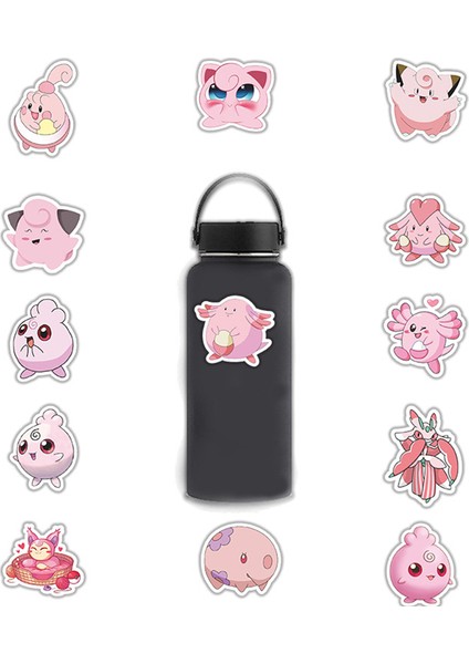 Koyu Gri Tarzı Pokemon Stickerlar Kirby Estetik Çizgi Film Anime Grafiti Etiketleri Seyahat Çantası Gitar Su Geçirmez Etiketler Naklejki (Yurt Dışından) modelleri