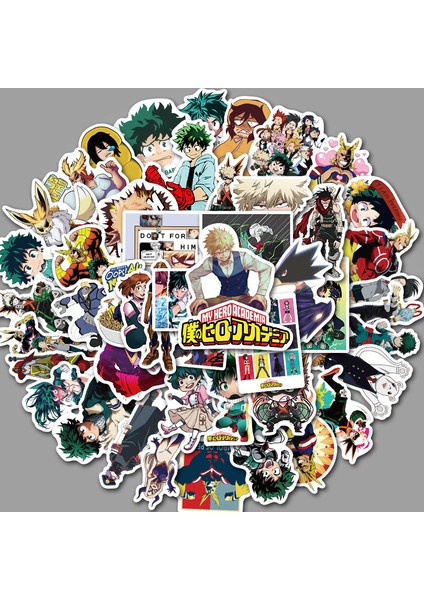 Anime Benim Kahramanım Akademi Desenli Sticker Hediye Çocuklar Için (Yurt Dışından)
