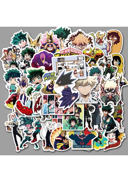 Anime Benim Kahramanım Akademi Desenli Sticker Hediye Çocuklar Için (Yurt Dışından)