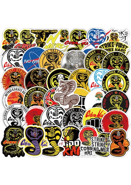 50 Adet Kobra Stili Sihirli Ip Üzerinde Solucan Stickerları Karikatür Sihirli Solucan Stickerları Kaykay Bavul Laptop Baggaj Gitar Araba Için (Yurt Dışından)