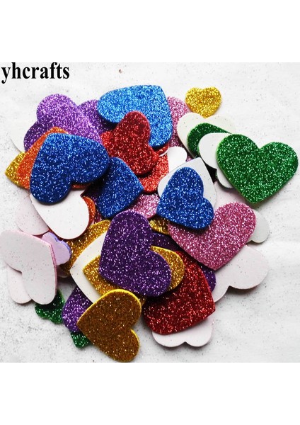 50 Adet Kalp Stili 1 Çanta Karışık Çiçek Yıldız Kalp Sim Glitter Köpük Çıkartmalar, Çocuk Oyuncakları.scrapbooking Seti.erken Eğitim Dıy.anaokulu El Sanatı (Yurt Dışından)