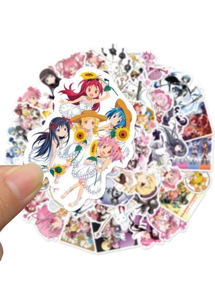 50 Adet Bir Paket Tarzı Puella Magi Madoka Magica Çıkartmaları Tv Anime Figürü Kaname Çizgi Film Sevimli Kız Bavul Laptop Telefon Etiketler Dıy Dekorasyon Oyuncak (Yurt Dışından)